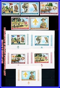 CHAD 1972 BOY SCOUTS + 5 (five) S/S MNH imperforated !!! HIGH CATALOG VALUE! - Picture 1 of 1