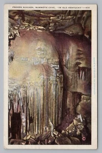 1937 Frozen Niagara, Mammoth Cave, In Old Kentucky, Postcard  P26 - Bild 1 von 2
