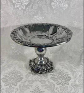 RARE Pewter footed serving pedestal bowl dish - Picture 1 of 6