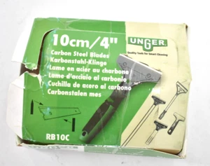 Unger Carbon Steel Floor Scraper Blades 4" 100 Pack Replacements RB10C - Picture 1 of 4