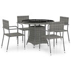 Tidyard 5 Piece Garden Dining Set  Setting Table And Chairs, Patio I4o0