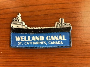 Vtg Souvenier WELLAND CANAL St Catherines,Canada Rubber  2 X 1.5 - Picture 1 of 2