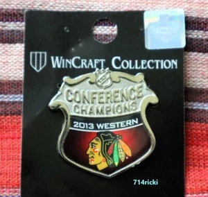 2013 NHL Western Conference Champions Chicago Blackhawks Pin Lapel Collector - Picture 1 of 1