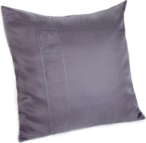 Calvin Klein Home Ladder Pleat Purple Silk Euro Pillow Sham H2024 - Picture 1 of 2