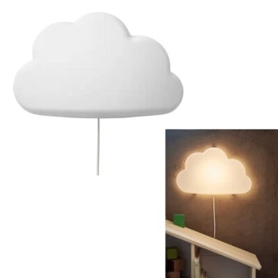 Lámpara de Pared Ikea UPPLYST Blanco Nube 404.408.32 Luz de Pared Noche Niños Decoración Foto 1 de 3