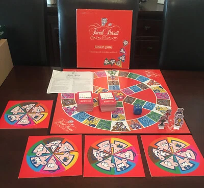 Vintage 1991 Trivial Pursuit Junior Game by Parker Kids Horn Abbot, COMPLETE - Image 1 of 4