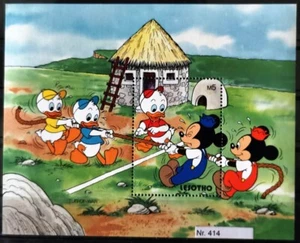 DD414 Lesotho MNH Disney Cartoni Animati Animazione Rimorchiatore Nipoti Personaggi Bambini - Foto 1 di 6