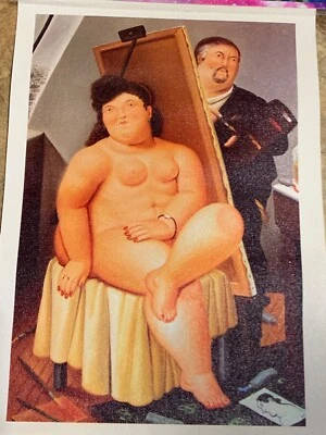 Pintura en lienzo Fernando Botero tamaño 13x9 pulgadas  Foto 1 de 4