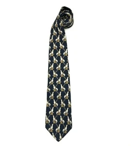 Corbata para hombre Brooks Brothers Makers 100 % sello de seda azul pesca - Imagen 1 de 4