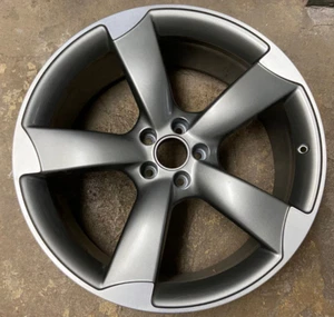 1 Used Audi Q7 Wheel/Rim Charcoal Machined 21x9" #58962(minor blemish) - Picture 1 of 4