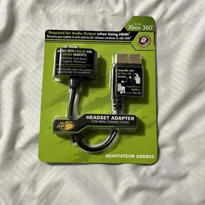 Xbox 360 HDMI Adapter and Analog AV for Headsets NEW SEALED Use For Gaming - Picture 1 of 6