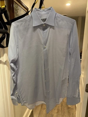 Camisa de vestir azul Canali, original $300, tamaño: 40-15,5 Foto 1 de 2