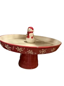 Nikolaus Quadrat Schneemann Weihnachten Hors d’oeuvre / Snack / Plätzchen Platte - Bild 1 von 12