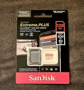 SanDisk Extreme Plus 128GB Micro SD - Picture 1 of 2