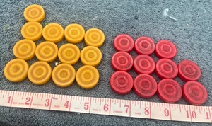 Vintage Antik 20er 30er Jahre Art Deco Lot Bakelight Backgammon Dame Stücke Lot - Bild 1 von 19