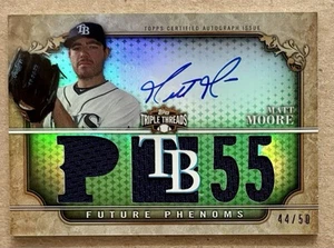 2013 Topps Triple Threads - Matt Moore Auto /50 Future Phenoms Relic Patch #143 - Picture 1 of 2