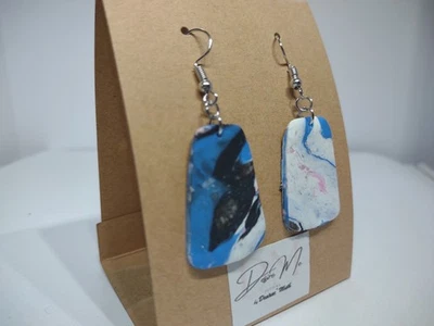 Multicolored - Hand Made Extremely Light Dangling Earrings - Изображение 1 из 2