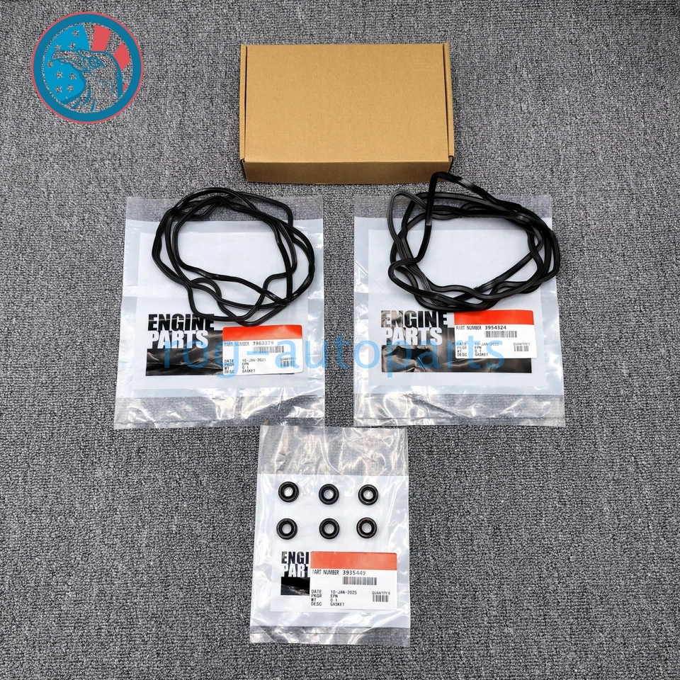 Engine Valve Cover Gasket Kit For 2003-2005 Dodge Ram 5.9L Cummins 2500 3500 Foto 1 de 4