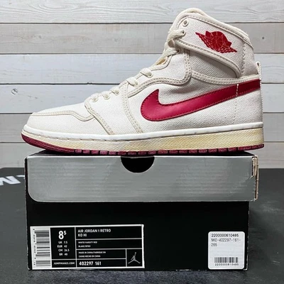 Nike Air Jordan 1 Retro Ko Hi 2009 blanco rojo universitario 402297-161 con caja US8,5 Foto 1 de 4