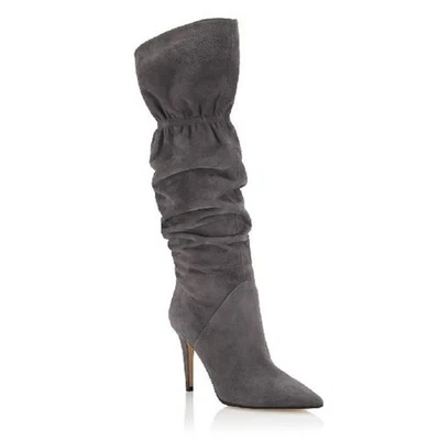 Tamara Mellon Antracita Gamuza Marfa Botas Hasta la Rodilla 90mm Tacones EE. UU. 8 / UE 38 Foto 1 de 3