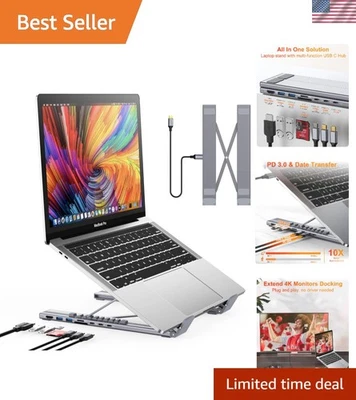 Universal USB C Hub with 100W Power Delivery and Non-Slip Ergonomic Design - Image 1 of 4