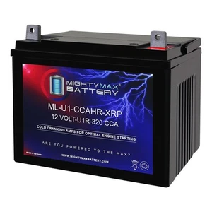 Mighty Max ML-U1R-CCAHR 12V 320CCA Replaces U1R-7 - BCI No. UR1 Lawn Mower - Picture 1 of 6