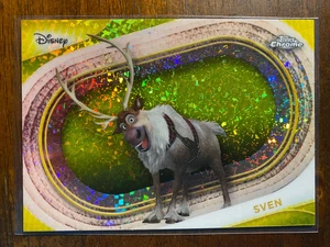 2025 Topps Chrome Disney Sven #112 Yellow Mini Diamond Refractor Frozen - Bild 1 von 2