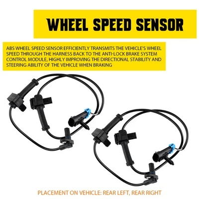 2 задних датчика скорости колеса ABS для GMC Sierra 1500 2007-2013 10384745 15872664 - Изображение 1 из 4