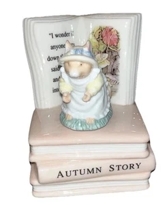 VTG Brambly Hedge Jill Barklem Autumn Story Porcelain Music Box-Works No Box_F2 - Picture 1 of 9