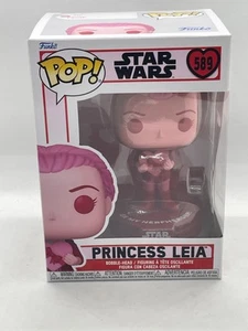 Funko Pop! Figura Cabeza Bobble Princesa Leia #589 Star Wars San Valentín - Imagen 1 de 6