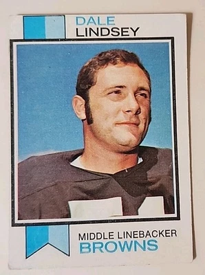 1973 Topps Football Card 287 Dale Lindsey Cleveland Browns  - Image 1 of 2