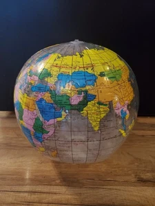 Aufblasbarer Globus 10 klarer Hintergrund Weltkarte - Bild 1 von 1