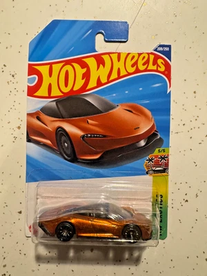 Hot Wheels Super Treasure Hunt Mclaren Speedtail 2025 arancione 209 STH esotico K - Immagine 1 di 3