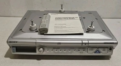 Radio reloj de cocina SONY ICF-CD543RM clima/FM/AM/CD debajo del gabinete **probado** Foto 1 de 4