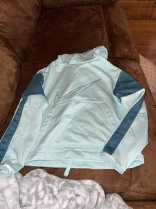 teal girls nike sweatshirt small - Picture 1 of 3