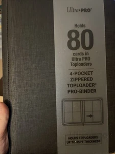 4-Pocket Toploader Zippered Premium PRO-Binder New - Picture 1 of 2