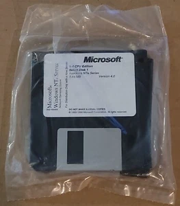 NEW SEALED MICROSOFT WINDOWS NT SERVER 1-4 CPU VER. 4.0 (3) 1.44 FLOPPY DISKS - Photo 1/1