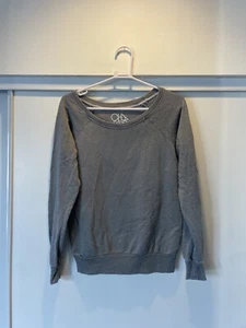 Chaser Damen Sweatshirt Rundhalsausschnitt grau distressed neu ohne Etikett klein - Bild 1 von 3