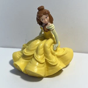 Disney Princess Belle Yellow Gown Dress Figure Doll Toy Cake Topper DecoPac 3” - Picture 1 of 3