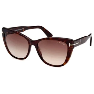 NEW FT0937/S 52K TOM FORD TF937 52K WOMEN CAT EYE HAVANA BROWN SUNGLASSES - Picture 1 of 3