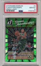 2016 Donruss Giannis Antetokounmpo Green Laser /99  #5  PSA 10   LOW POP