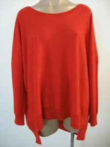 EILEEN FISHER Merino Wool Stretch Ballet Neck Box Top Hi Lo Sweater XL NWT $198  - Picture 1 of 5