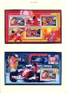 GUINEA 2006-4 x BLOCK -AUTO RACES - FERRARI etc.. --** VF  - Picture 1 of 2