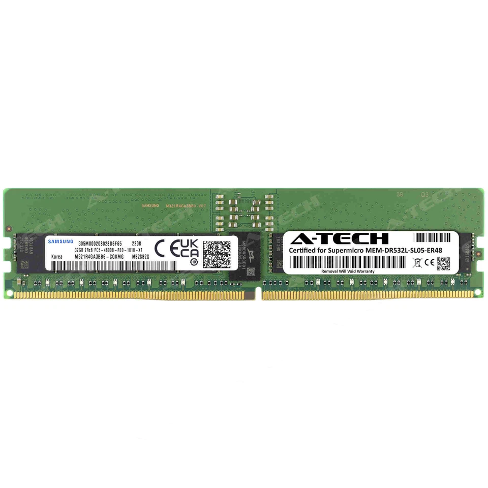 Samsung 32 GB reg. ECC DDR5-4800 M321R4GA3BB6-CQK - Arbeitsspeicher mit 32 GB