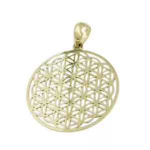 Anhänger 20mm Blume des Lebens filigran 9Kt GOLD - Bild 1 von 2