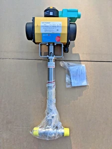 AIRPOWER Pneumatischer Schwenk Stell Antrieb Ventil + Sensor + Magnetspule - Picture 1 of 8