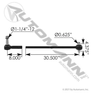 Sealed Torque Rod Kit for Autocar - Automann Comm'l Truck # TMRS050 - Picture 1 of 2