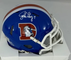 Broncos Hall of Famer JOHN ELWAY Signed Riddell Speed Mini Helmet AUTO - BAS - Picture 1 of 1