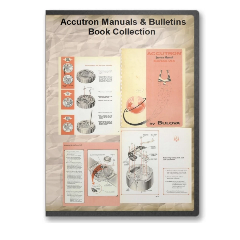 Accutron 214 218 Service/Parts Manuals + Many Technical Bulletins, etc CD - B429 - Image 1 of 4