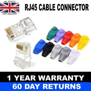 CONECTOR DE ENCHUFE EXTREMO EZ PASS THROUGH RJ45 CAT5/5E/6 CRIMP CABLE DE RED AL POR MAYOR - Imagen 1 de 1